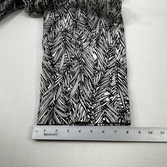 Coldwater Creek Women's Size 16 Pant Ankle Leg Tropical Black New With Tags - Picture 11 of 15